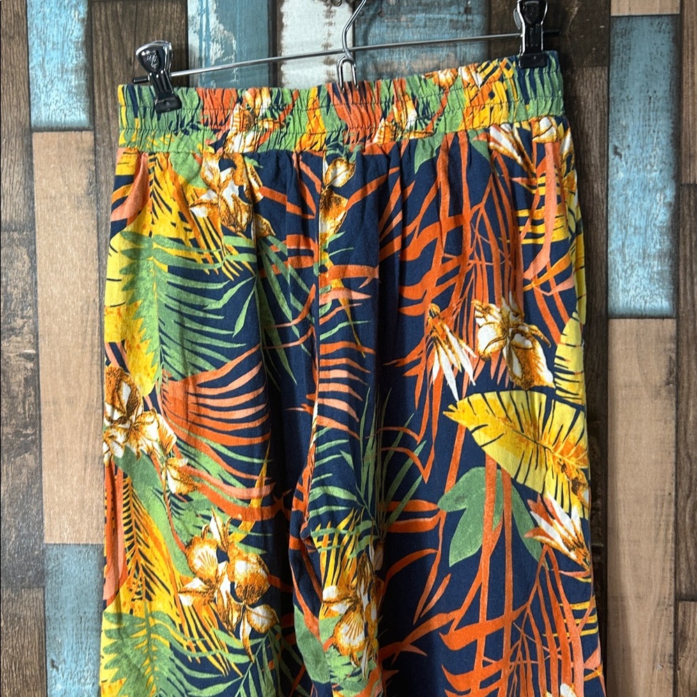 Panama Jack small Multicolor tropical rayon pants - Picture 10 of 14